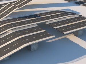 road pack modular kit - traffic signs and equipmen 3Dモデル