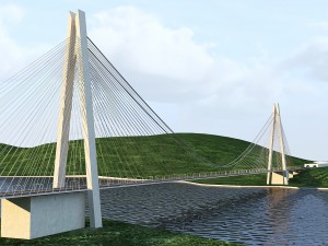 yavuz sultan selim koprusu yss istanbul bridge 3D Model