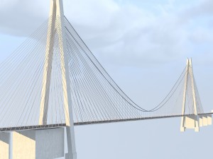 yavuz sultan selim koprusu yss istanbul bridge 3Dモデル