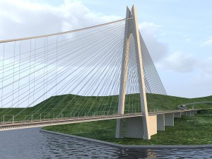 yavuz sultan selim koprusu yss istanbul bridge 3Dモデル