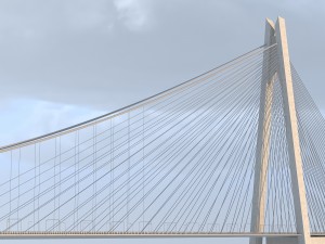 yavuz sultan selim koprusu yss istanbul bridge 3Dモデル