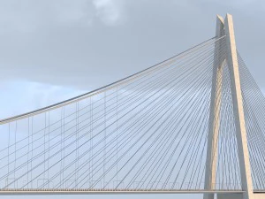 yavuz sultan selim koprusu yss istanbul bridge 3D Model