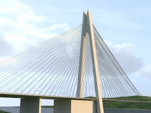 yavuz sultan selim koprusu yss istanbul bridge 3D Model