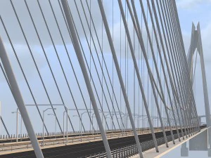 yavuz sultan selim koprusu yss istanbul bridge 3D Model