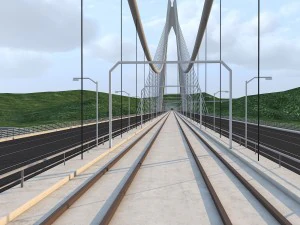 yavuz sultan selim koprusu yss istanbul bridge 3D Model