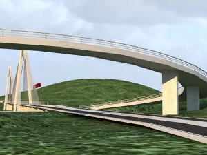 yavuz sultan selim koprusu yss istanbul bridge 3D Model
