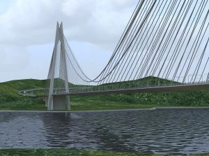 yavuz sultan selim koprusu yss istanbul bridge 3D Model