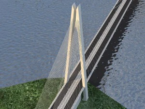 yavuz sultan selim koprusu yss istanbul bridge 3D Model