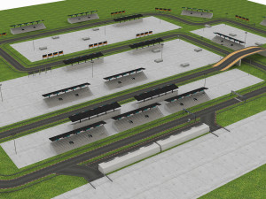 race track modular construction kit 3D मॉडल