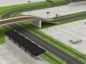 race track modular construction kit 3D मॉडल
