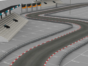 race track modular construction kit 3D मॉडल