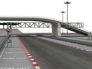 race track modular construction kit 3D मॉडल