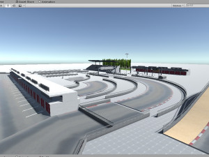 race track modular construction kit 3D मॉडल