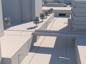 city scene low poly vr - ar - low-poly Model 3D