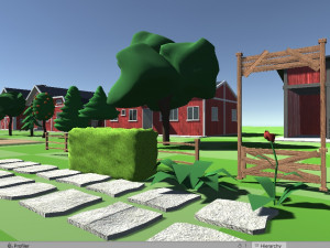 Low Poly Farmhouse and Environmental Pack Low-pol 3D Model