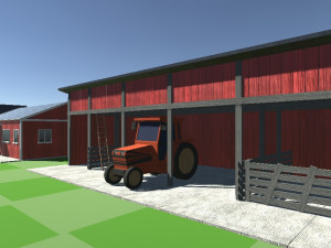 Low Poly Farmhouse and Environmental Pack Low-pol 3D Model