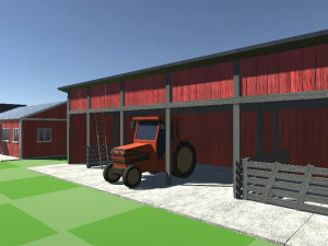 Low Poly Farmhouse and Environmental Pack Low-pol 3D Model