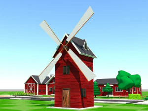 Low Poly Farmhouse and Environmental Pack Low-pol 3D Model
