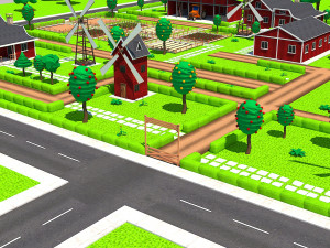 Low Poly Farmhouse and Environmental Pack Low-pol 3D Model