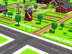 Low Poly Farmhouse and Environmental Pack Low-pol 3D Model