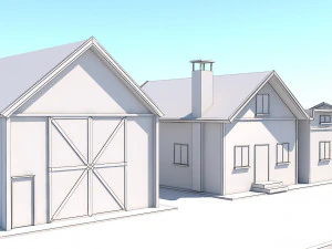 Low Poly Farmhouse and Environmental Pack Low-pol 3D Model