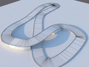 Dirft Circuit Road 3D Model