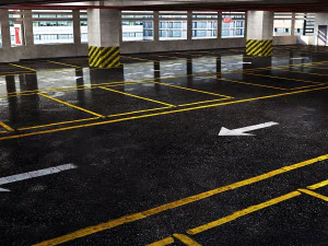 Multi-Storey Car Parking Building VR - AR - low-poly 3D Model