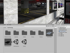 Multi-Storey Car Parking Building VR - AR - low-poly 3D Model