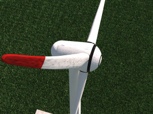Wind Turbine Clear Energy low poly VR - AR - low-poly 3D Model
