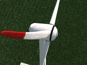 Wind Turbine Clear Energy low poly VR - AR - low-poly 3D Model