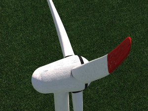 Wind Turbine Clear Energy low poly VR - AR - low-poly 3D Model