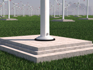 Wind Turbine Clear Energy low poly VR - AR - low-poly 3D Model