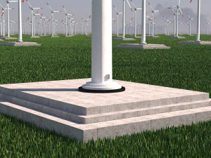 Wind Turbine Clear Energy low poly VR - AR - low-poly 3D Model
