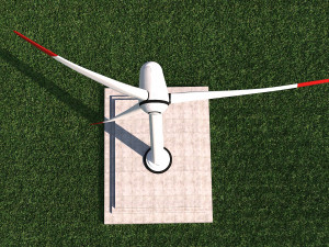 Wind Turbine Clear Energy low poly VR - AR - low-poly 3D Model