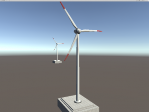 Wind Turbine Clear Energy low poly VR - AR - low-poly 3D Model