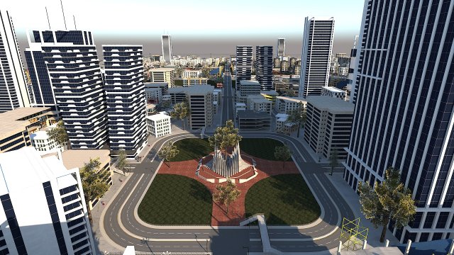 Ultra Mega City High Detail Low Poly Modelo 3D .c4d .max .obj .3ds .fbx .stl .blend 