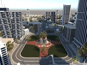 Ultra Mega Şehir Y&uuml;ksek Detay D&uuml;ş&uuml;k Poli 3D Model