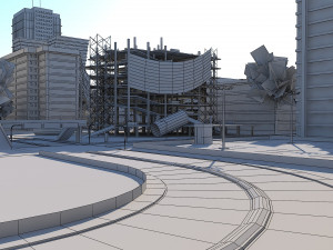 Ultra Mega City High Detail Low Poly Modelo 3D