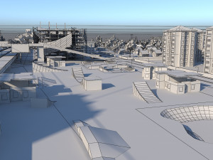 Ultra Mega City High Detail Low Poly Modelo 3D