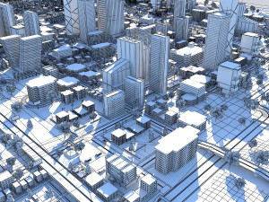 Ultra Mega City High Detail Low Poly Modelo 3D