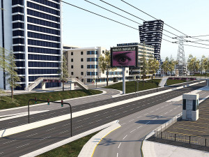 Ultra Mega City High Detail Low Poly Modelo 3D