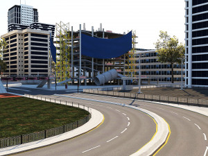Ultra Mega City High Detail Low Poly Modelo 3D