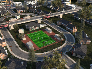 Ultra Mega City High Detail Low Poly Modelo 3D