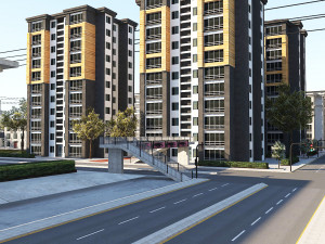 Ultra Mega City High Detail Low Poly Modelo 3D