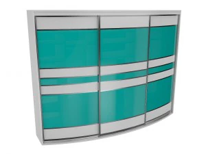 arm&aacute;rio 1 guarda-roupa deslizante Modelo 3D