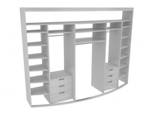cabinet 1 sliding wardrobe 3D Model
