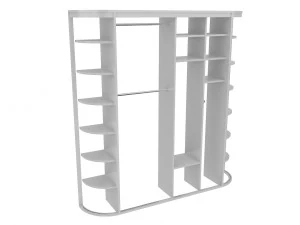 cabinet 2 sliding wardrobe 3D Model