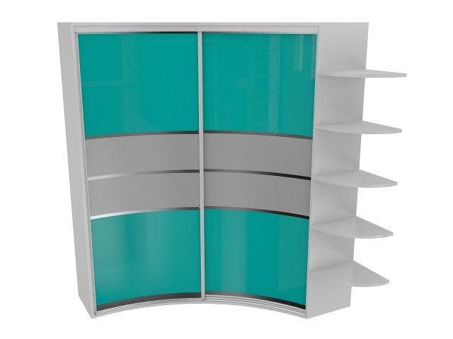 cabinet 3 sliding wardrobe 3Dモデル .c4d .max .obj .3ds .fbx .stl .blend 