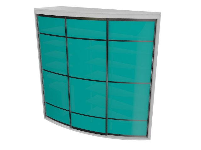 cabinet 4 sliding wardrobe 3D Model .c4d .max .obj .3ds .fbx .stl .blend 