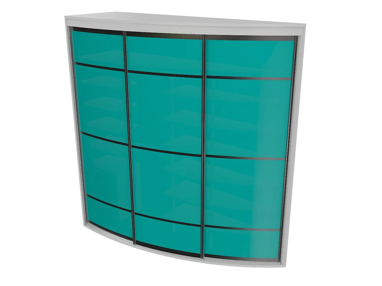 cabinet 4 sliding wardrobe 3D Model .c4d .max .obj .3ds .fbx .stl .blend